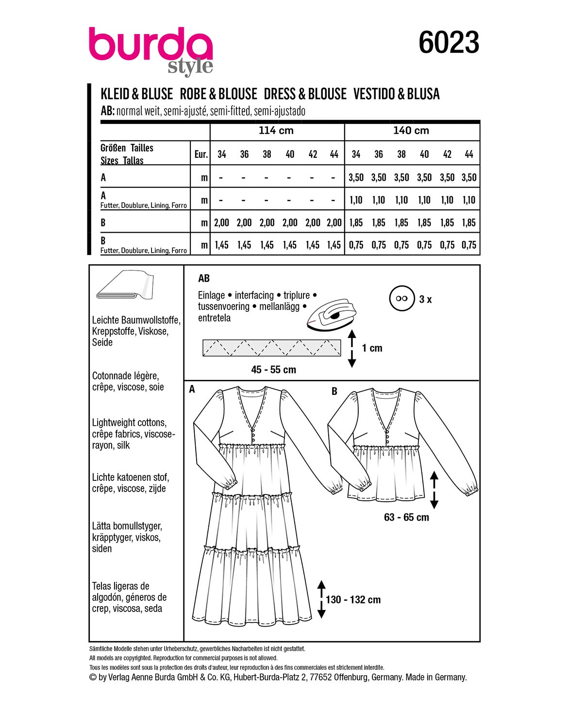 burda Schnittmuster 6023 – Bild 2