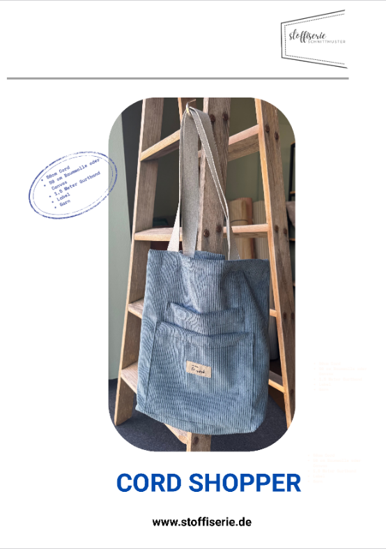 Nähanleitung Cord Shopper