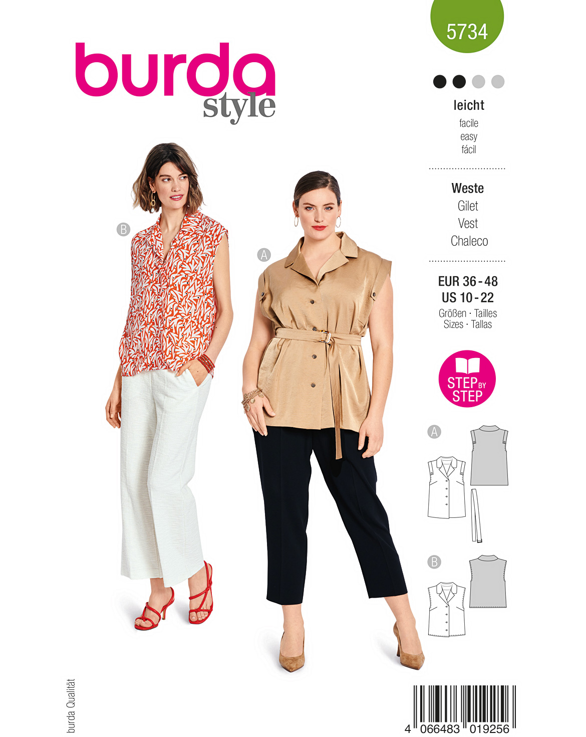 burda Schnittmuster 5734 – Bild 1