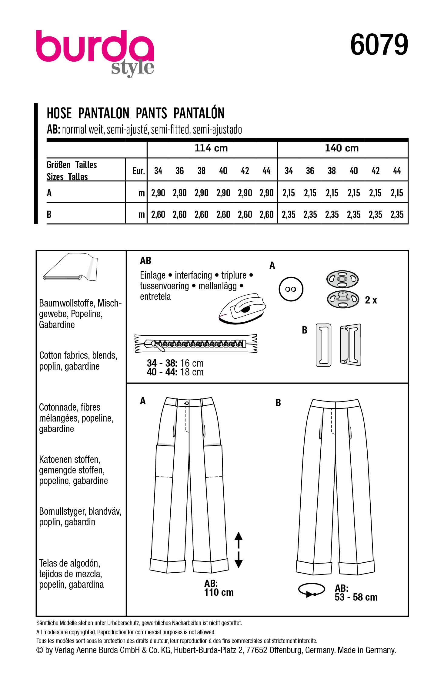 burda Schnittmuster 6079 – Bild 2