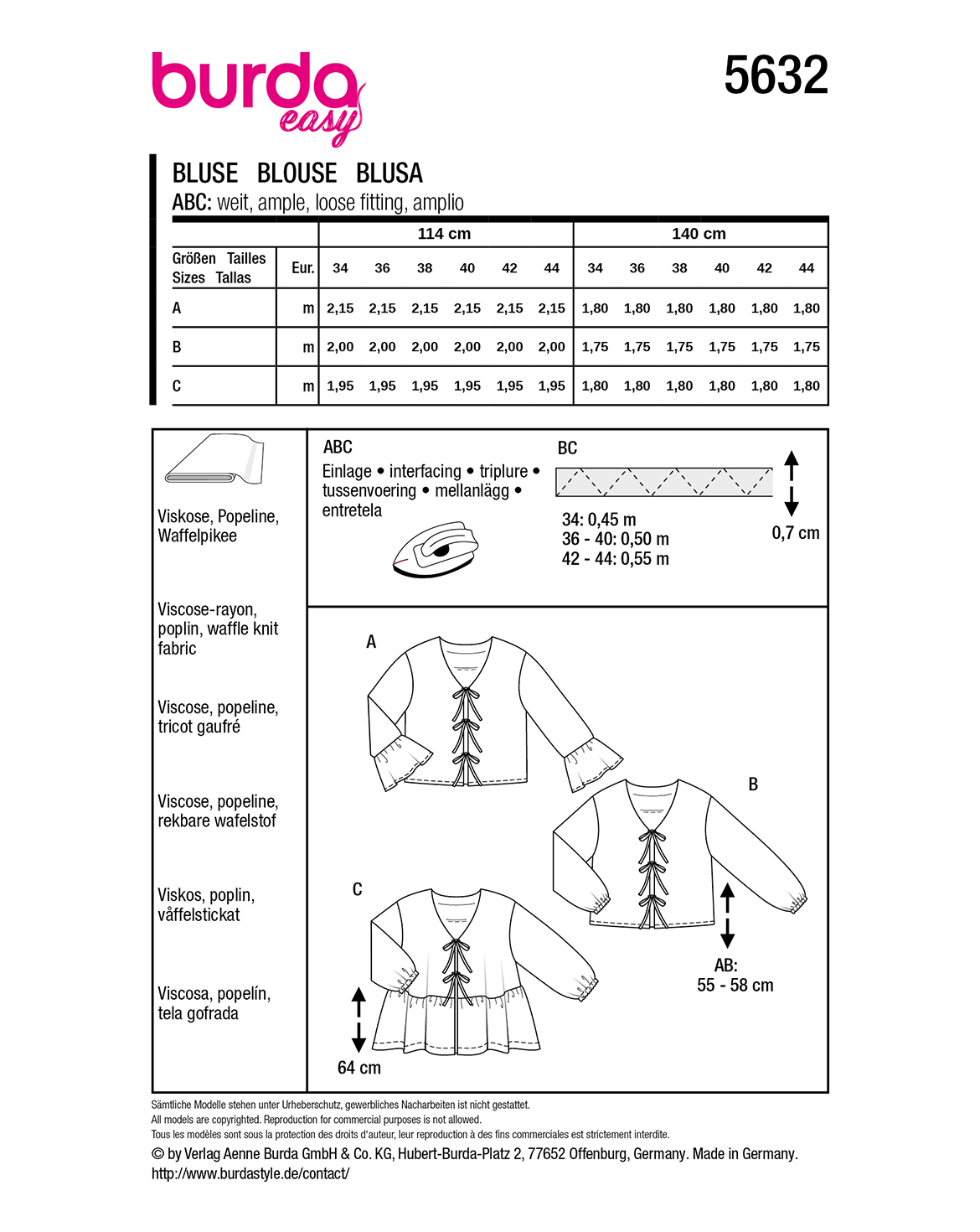 burda Schnittmuster 5632 – Bild 2