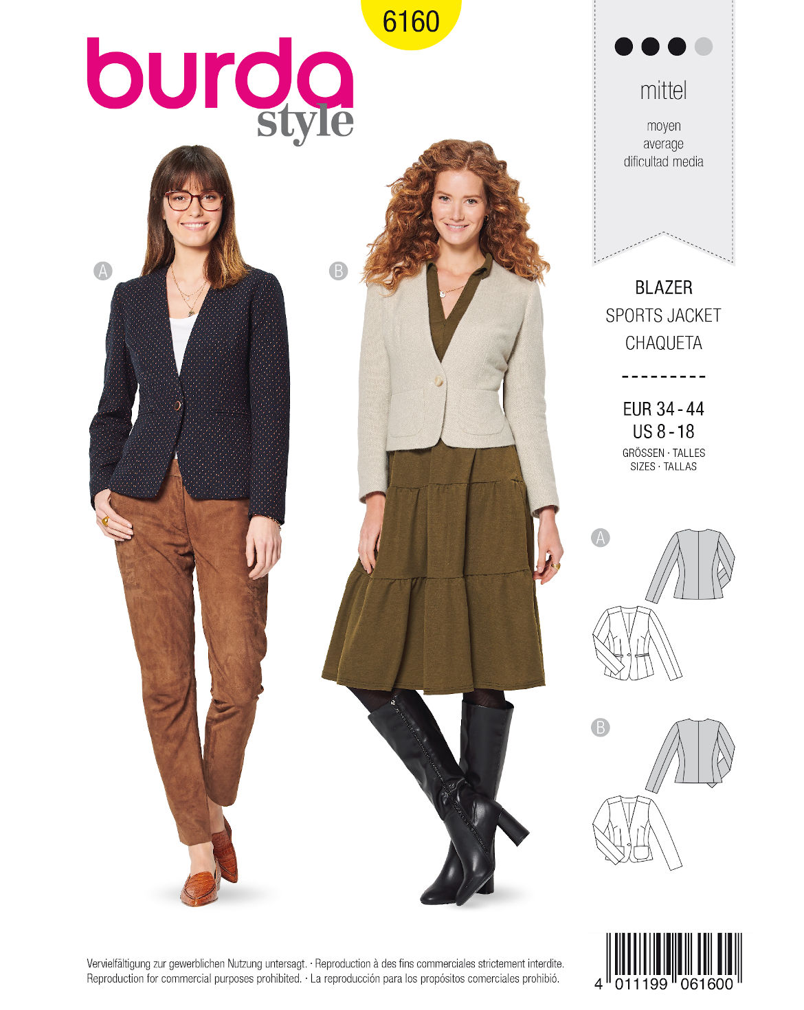 burda Schnittmuster 6160 – Bild 1