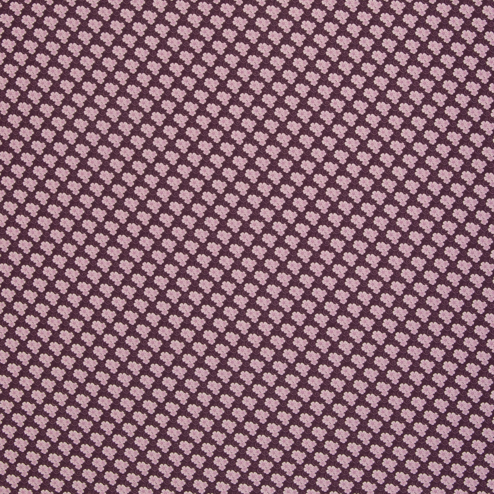Baumwollstoff Blümchen  bordeaux 