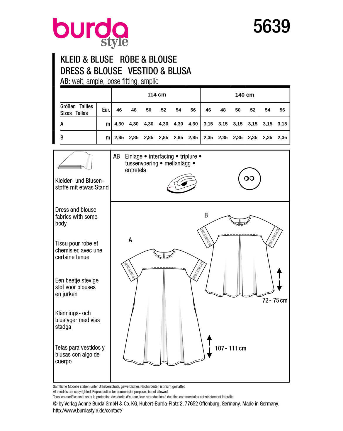 burda Schnittmuster 5639 – Bild 2