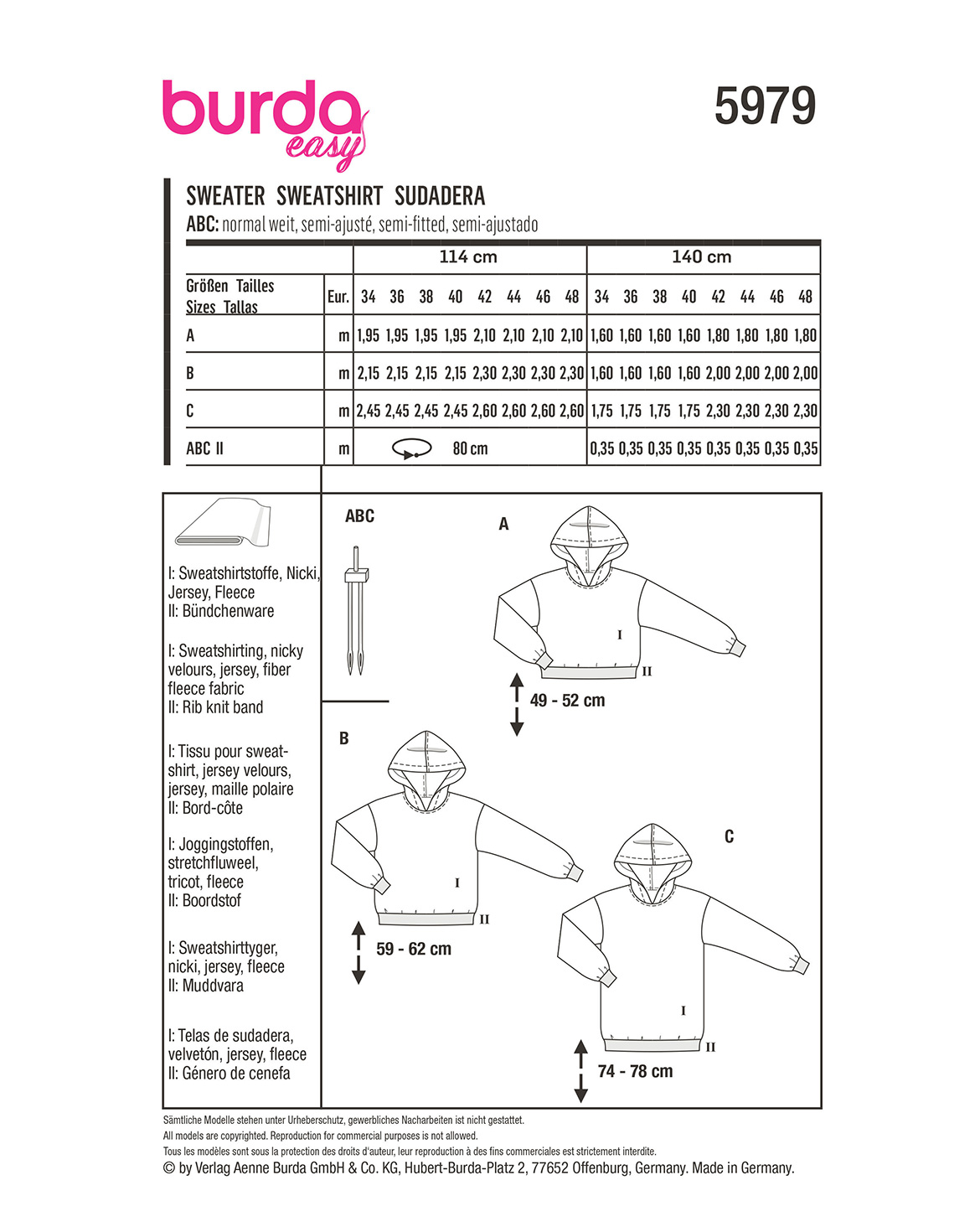 burda Schnittmuster 5979 – Bild 2