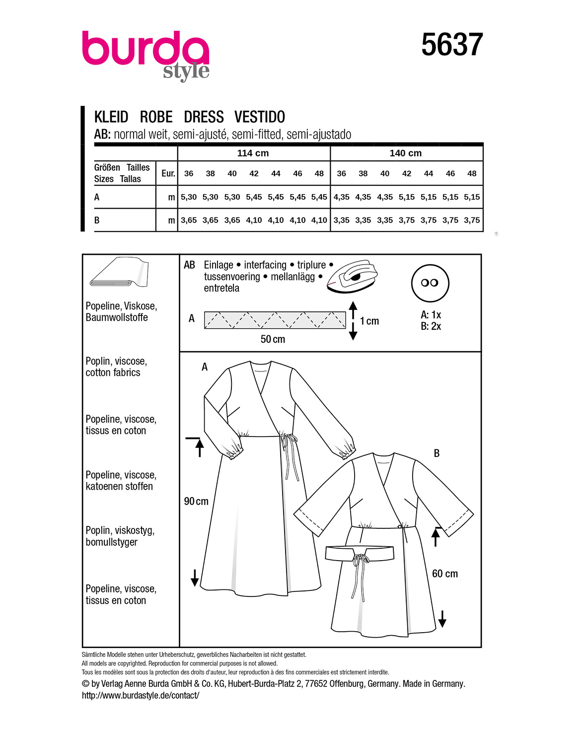 burda Schnittmuster 5637 – Bild 2