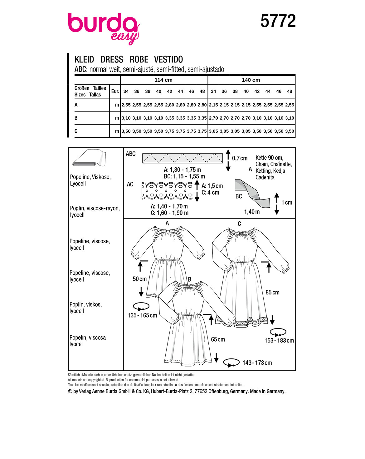 burda Schnittmuster 5772 – Bild 3