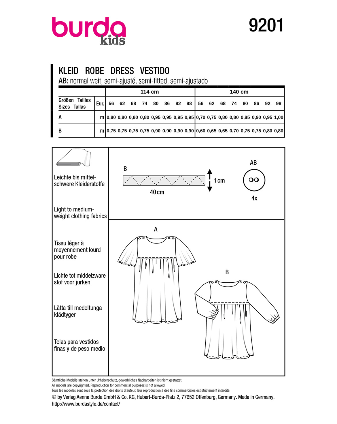 burda Schnittmuster 9201 – Bild 3