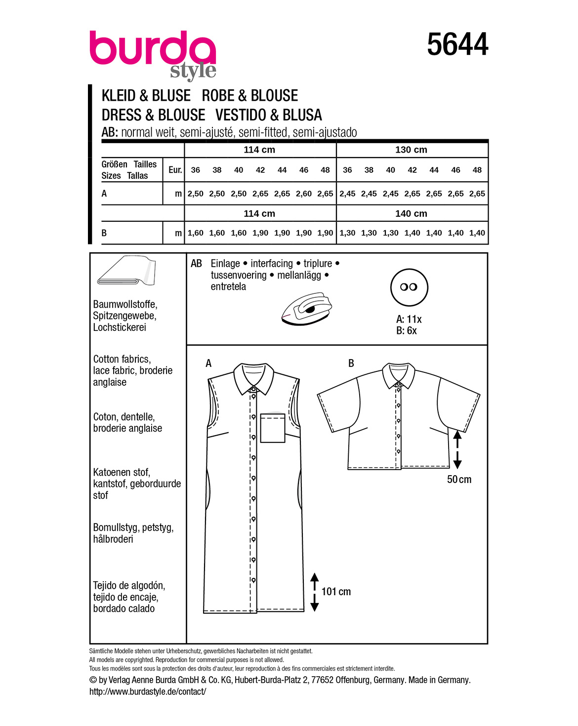 burda Schnittmuster 5644 – Bild 2