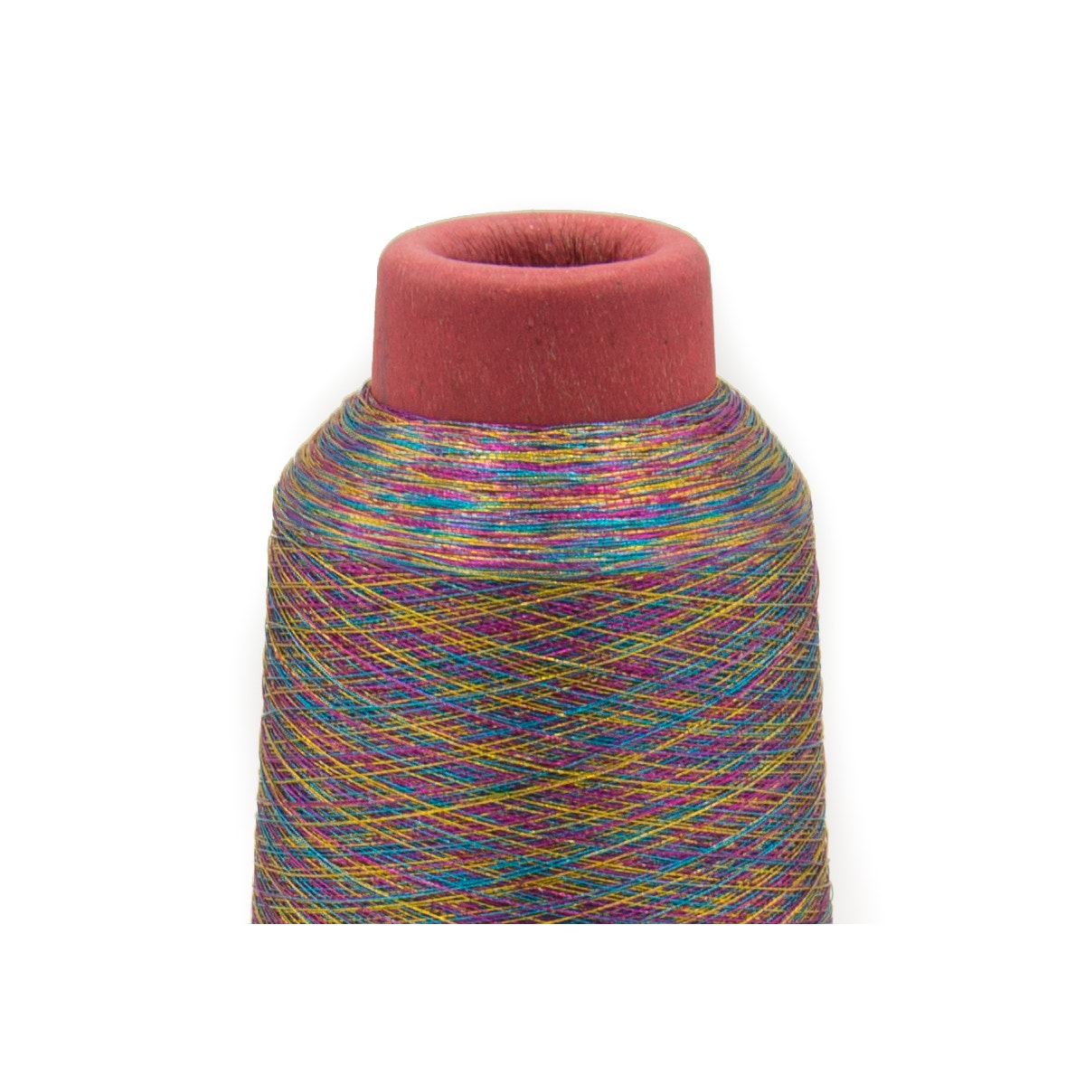 Metallic-Garn Multicolor – Nähgarn-Konus
