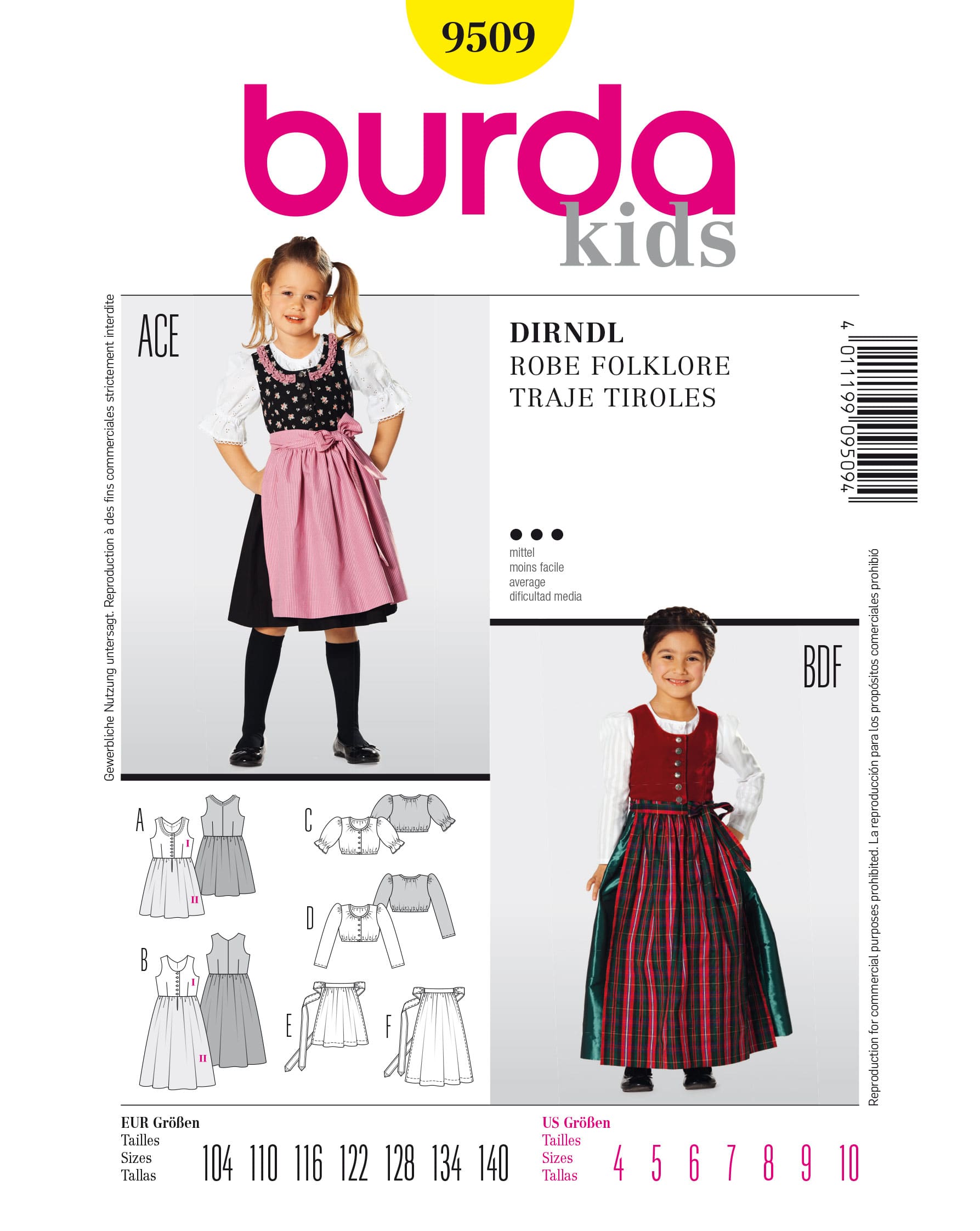 burda Schnittmuster 9509 – Bild 2