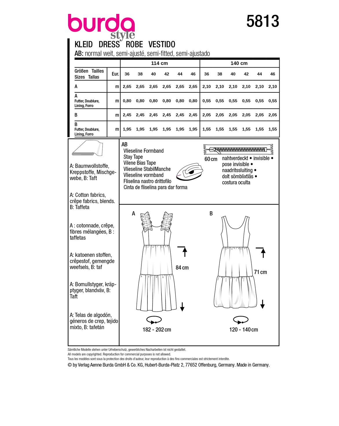 burda Schnittmuster 5813 – Bild 3