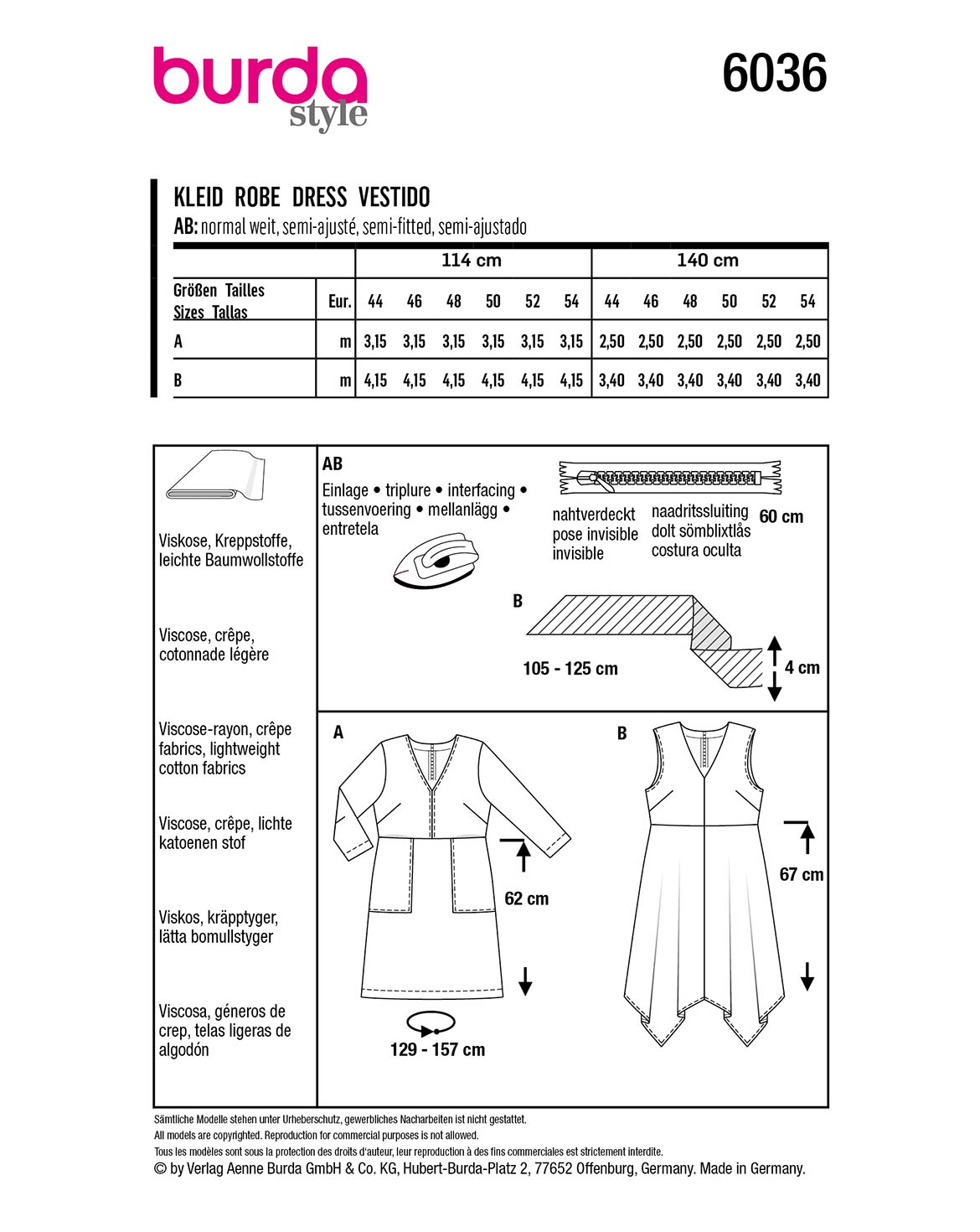burda Schnittmuster 6036 – Bild 2