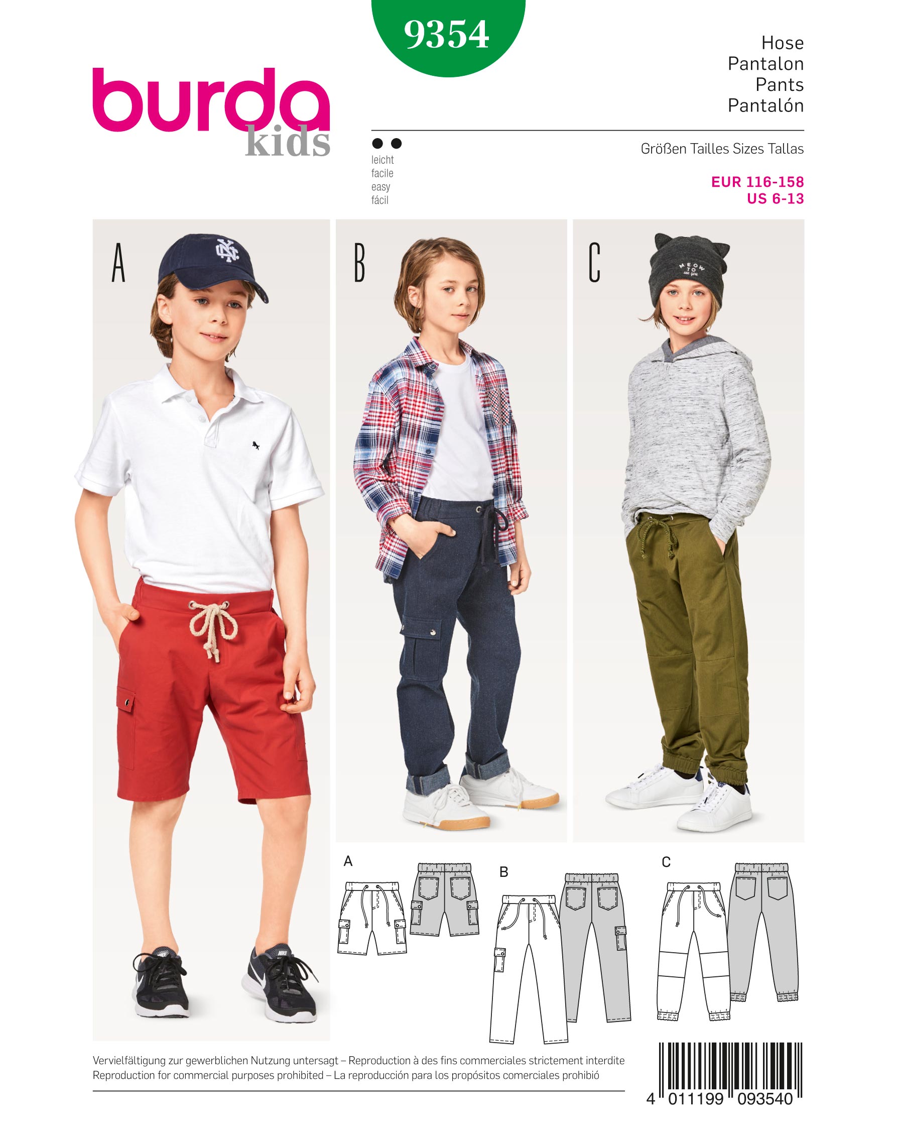 burda Schnittmuster 9354 – Bild 1