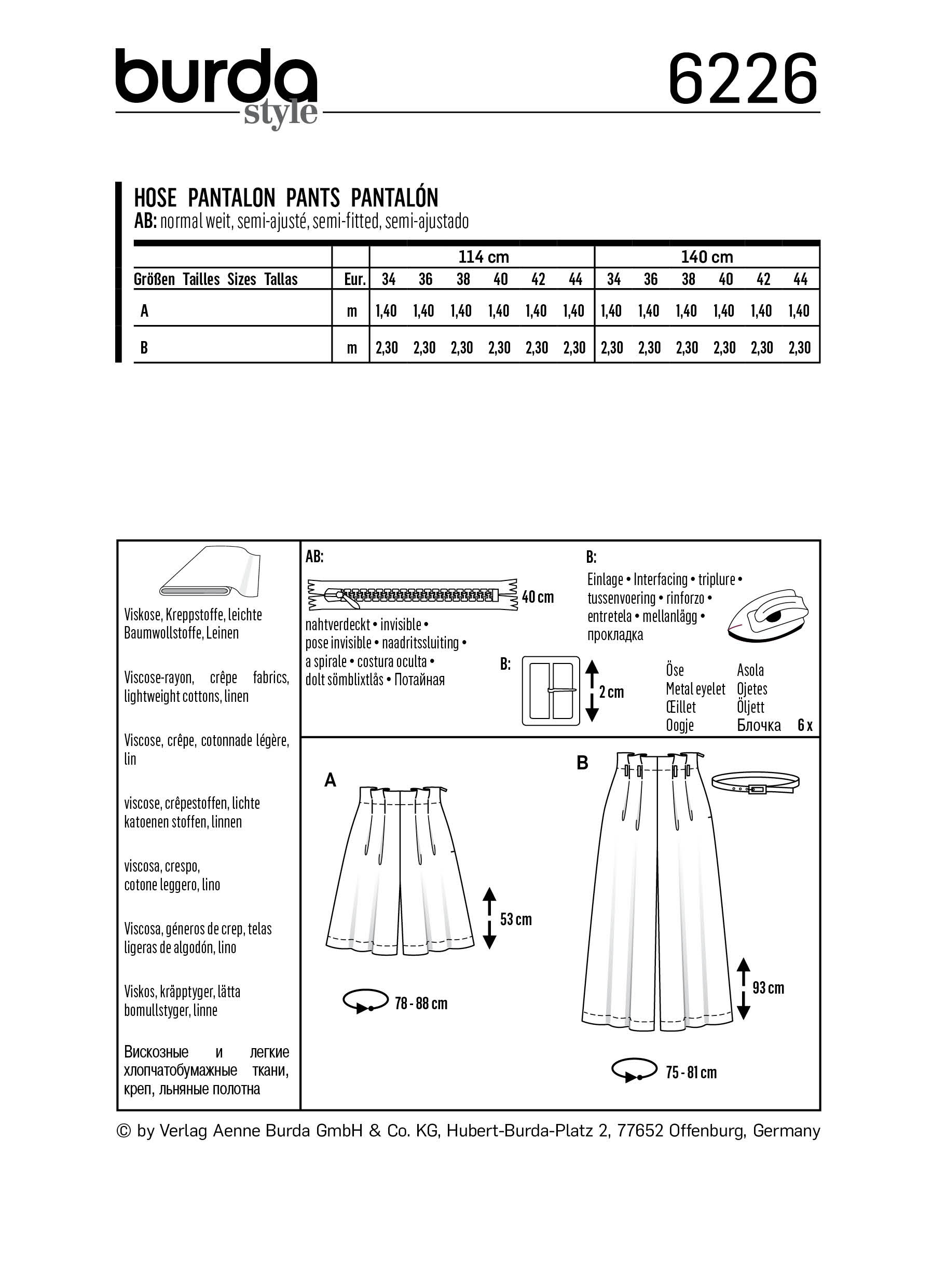 burda Schnittmuster 6226 – Bild 2