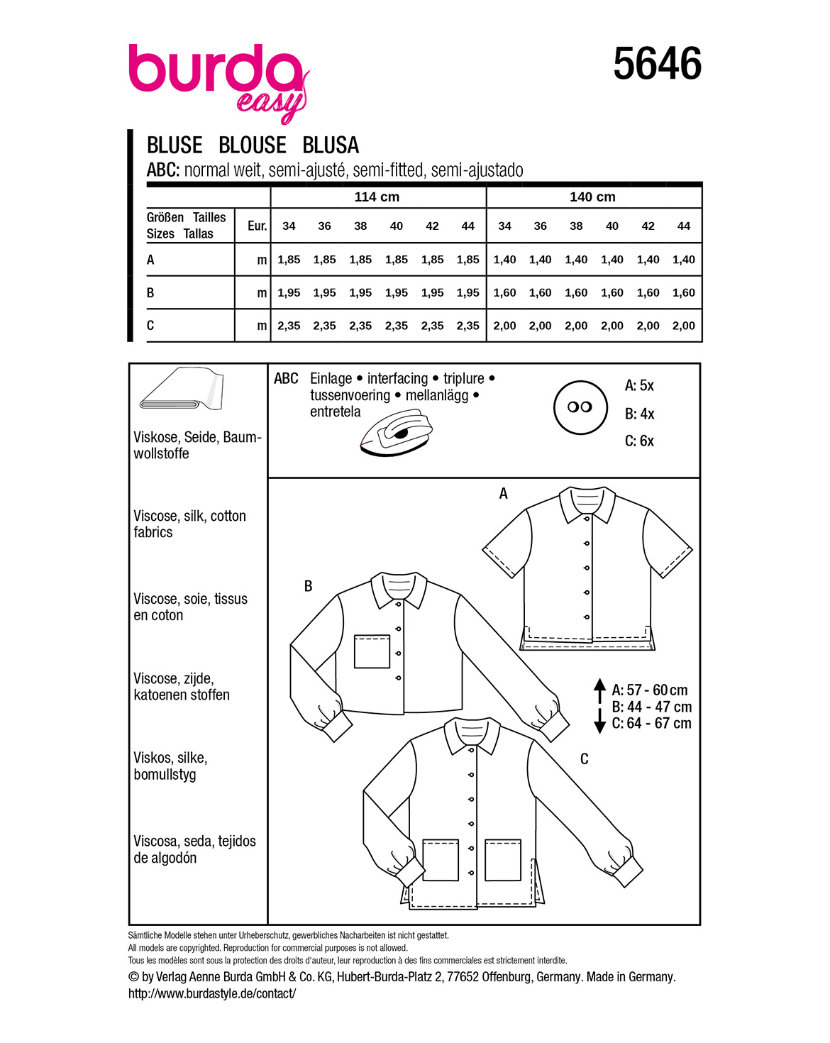 burda Schnittmuster 5646 – Bild 2