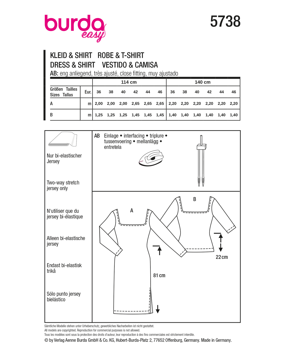 burda Schnittmuster 5738 – Bild 3