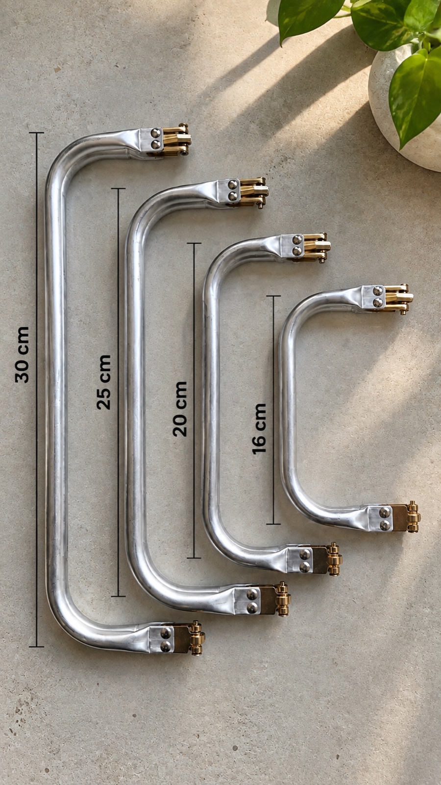 Schnappverschluss Alu 30 cm – Federverschluss aus Aluminium für Taschen