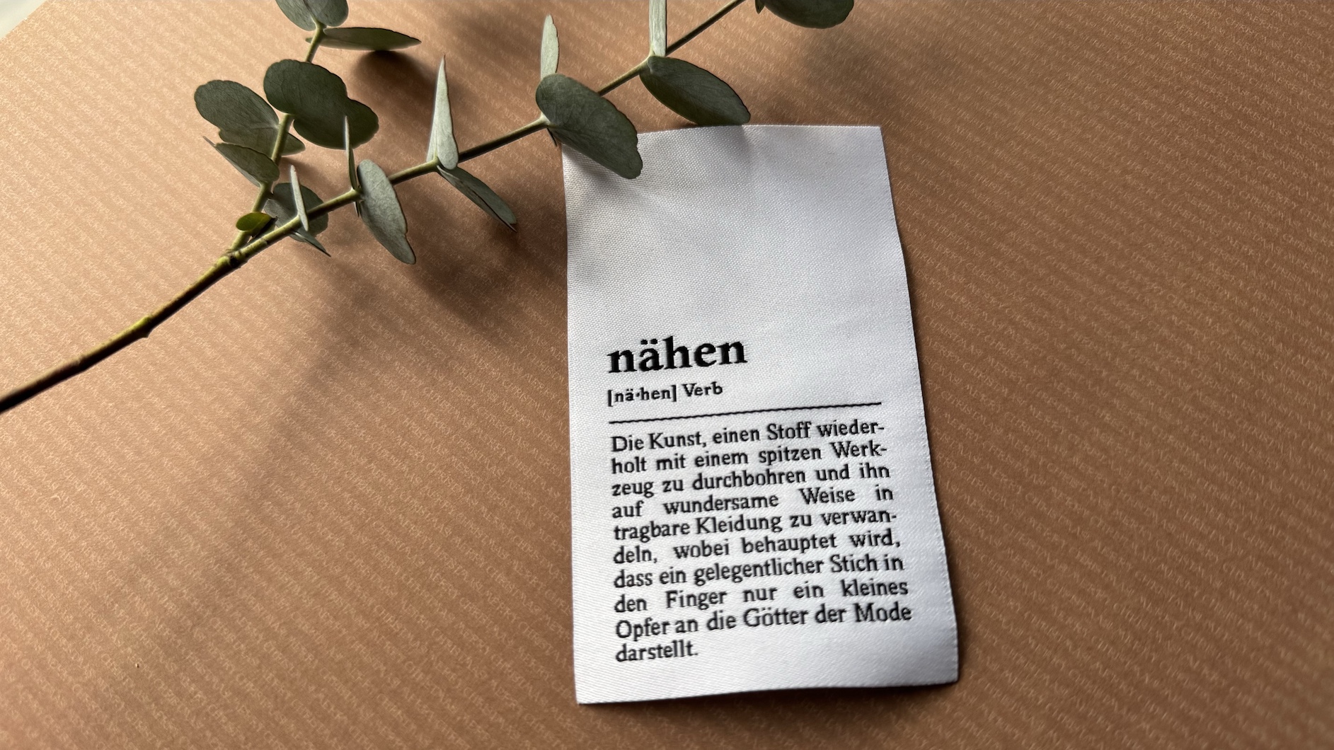 Label "nähen - Definition"