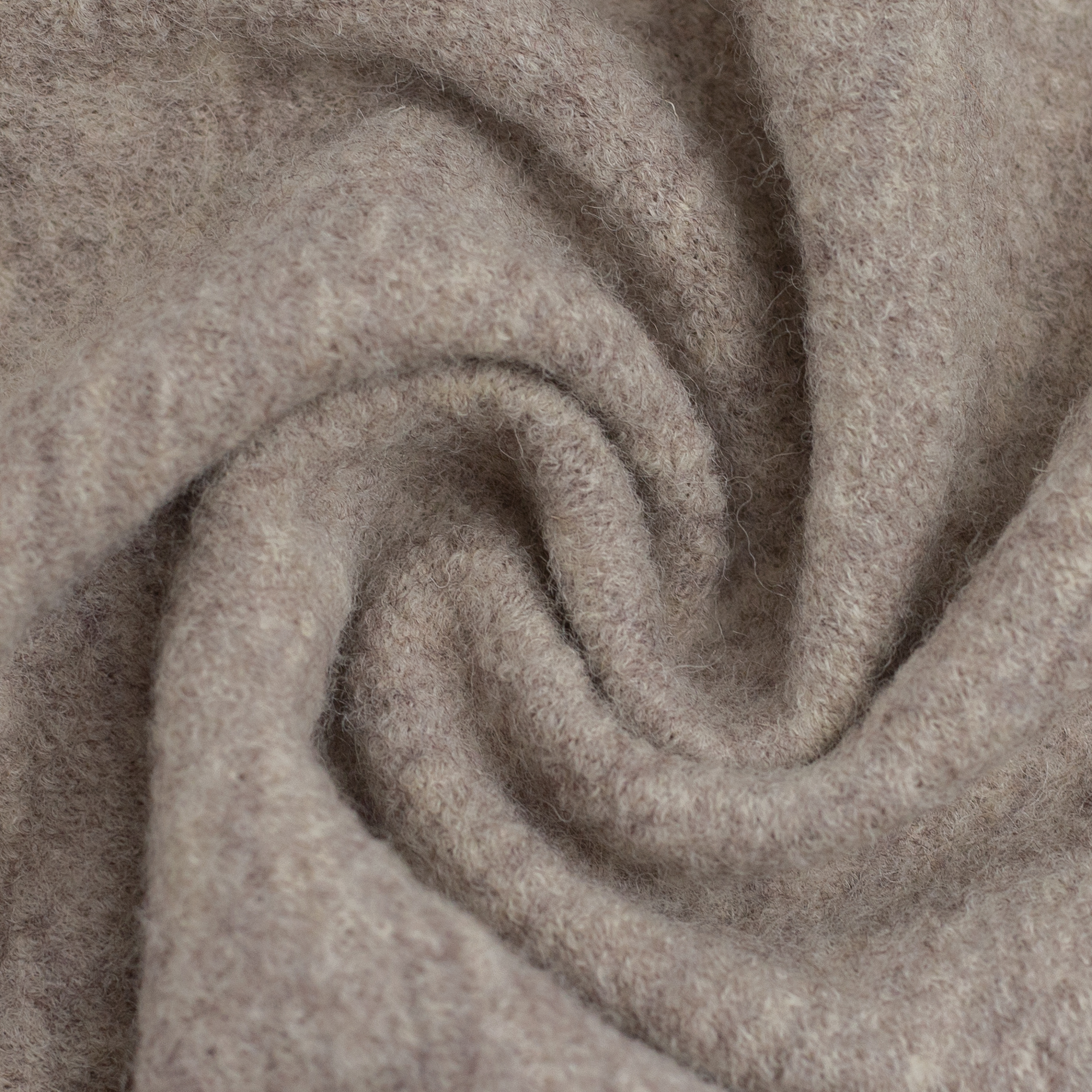 Walkstoff Merino Melange Beige