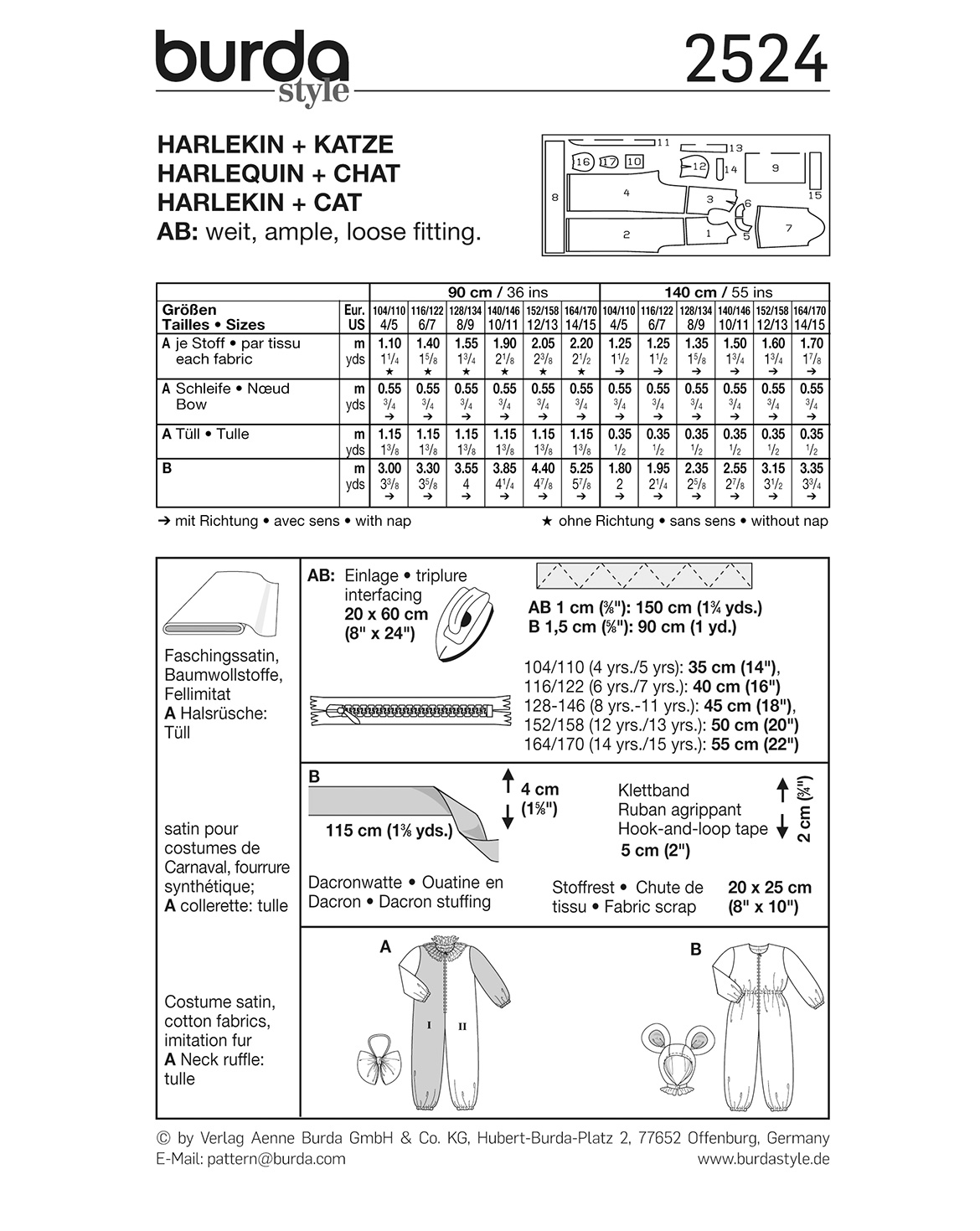 burda Schnittmuster 2524 – Bild 3