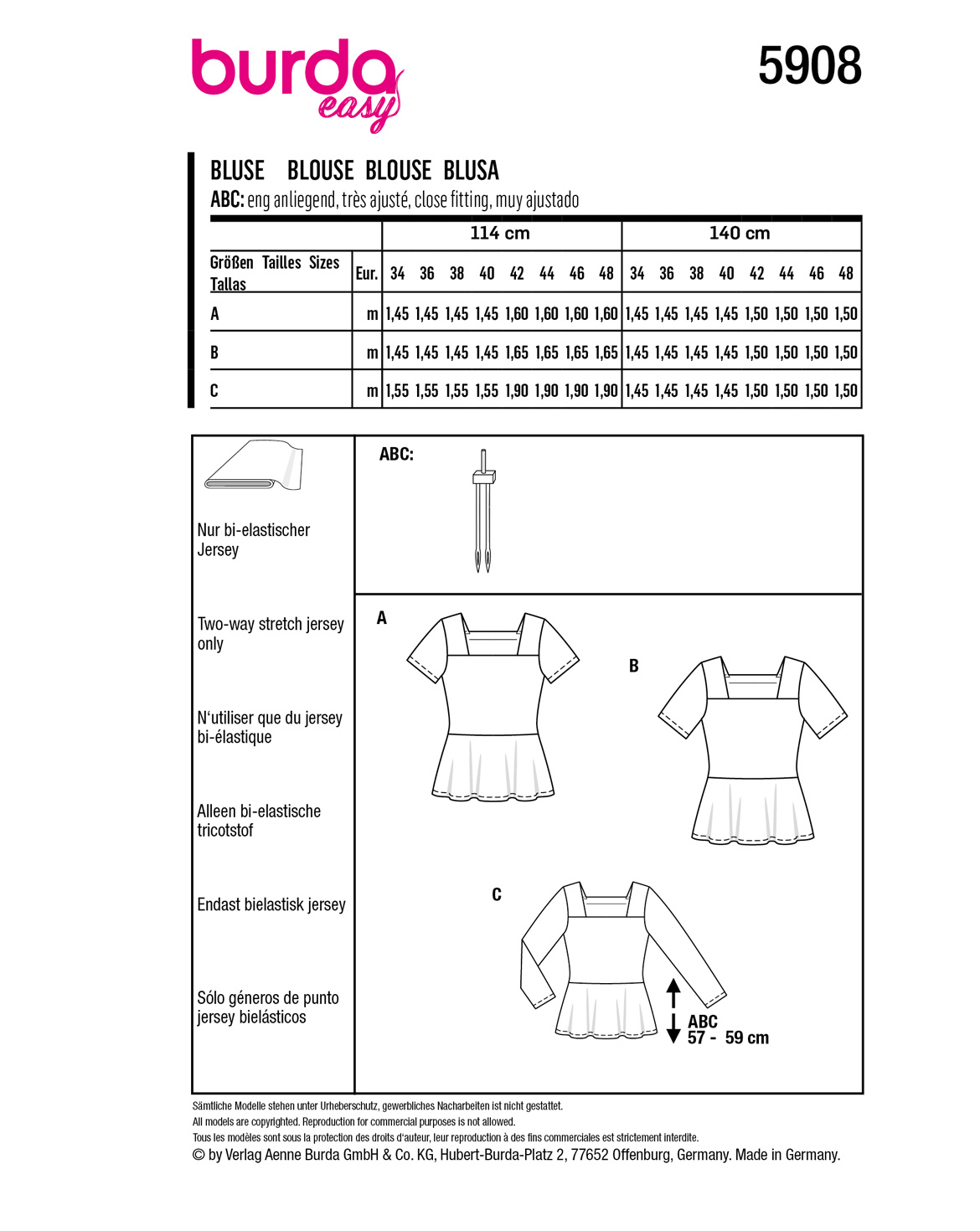 burda Schnittmuster 5908 – Bild 2