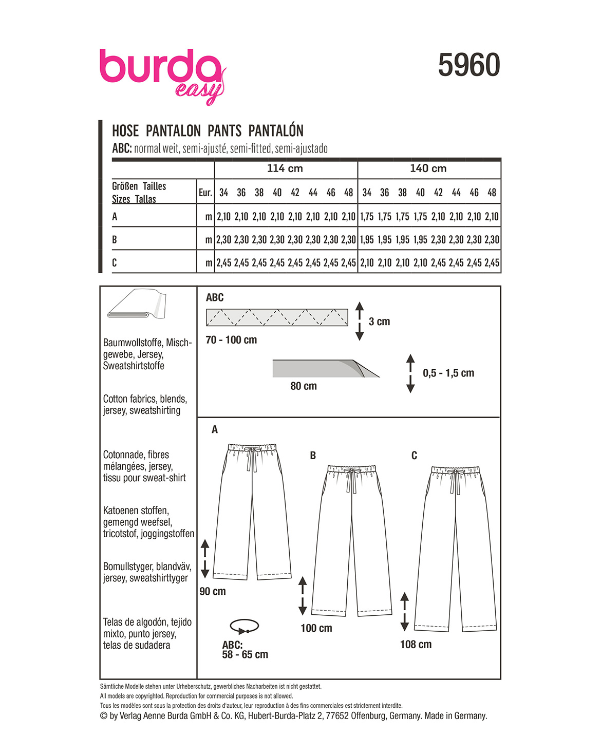 burda Schnittmuster 5960 – Bild 2