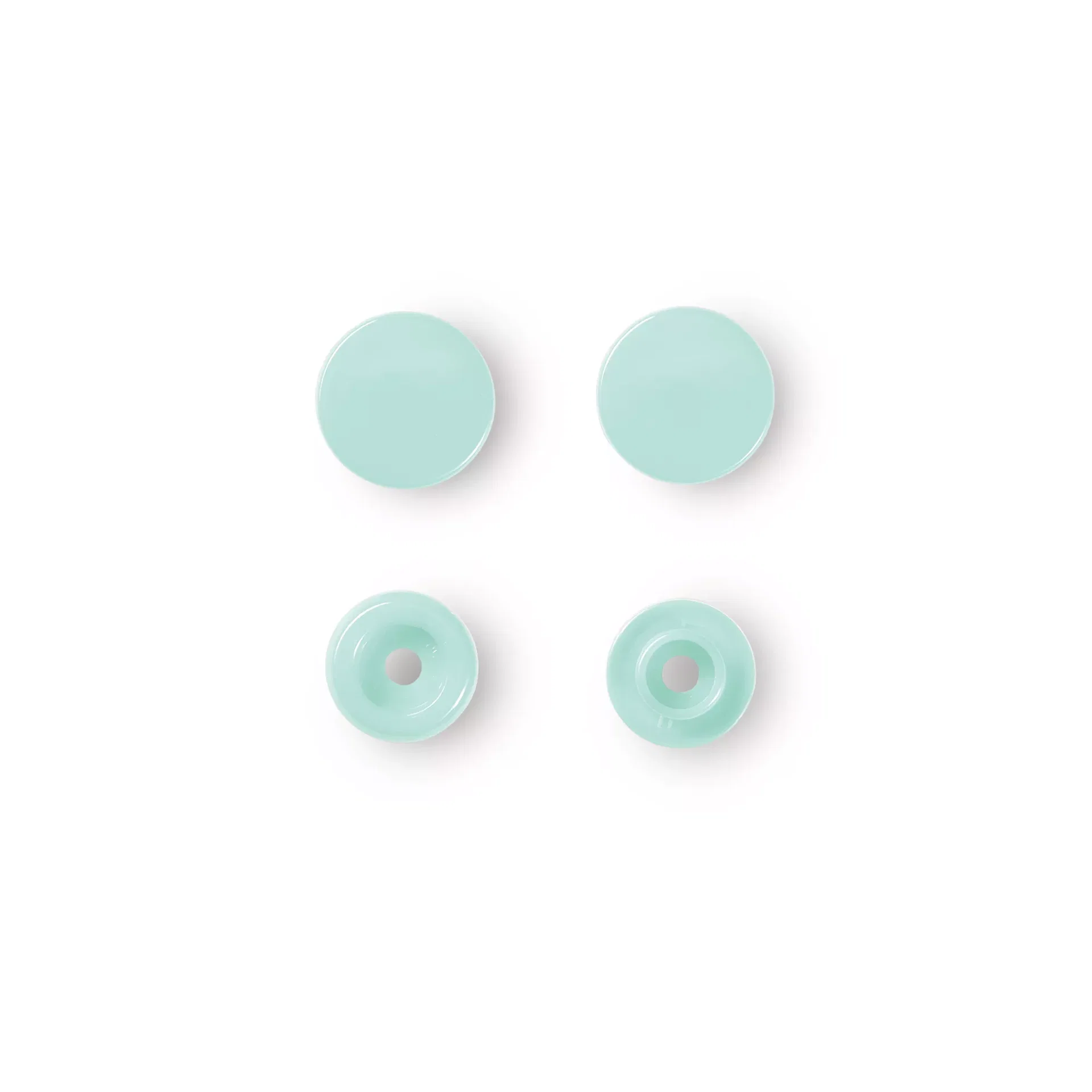 PRYM Nähfrei-Druckknöpfe "Color Snaps" rund 12,4mm mint  393119 – offizielles Prym Produktfoto