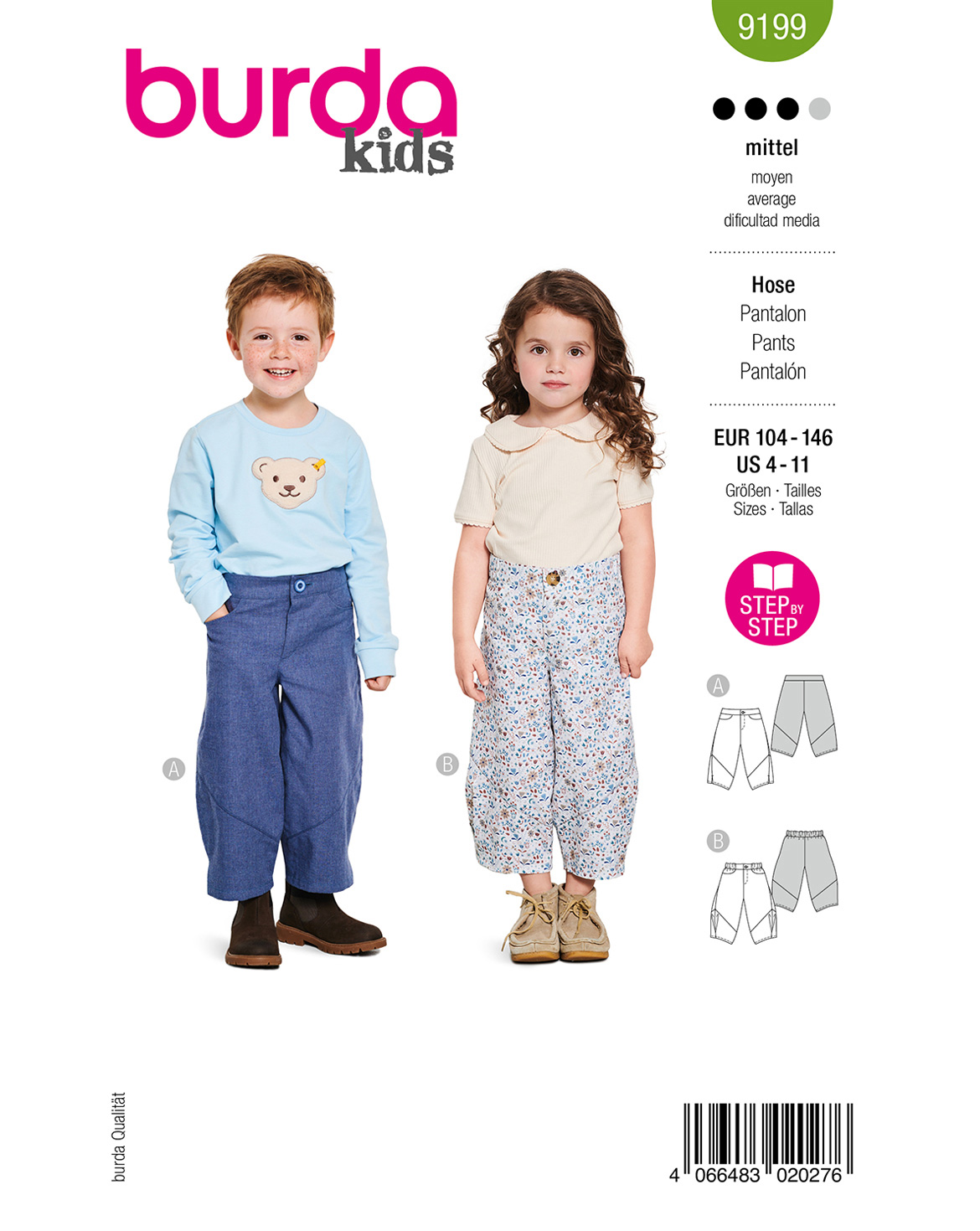 burda Schnittmuster 9199 – Bild 1