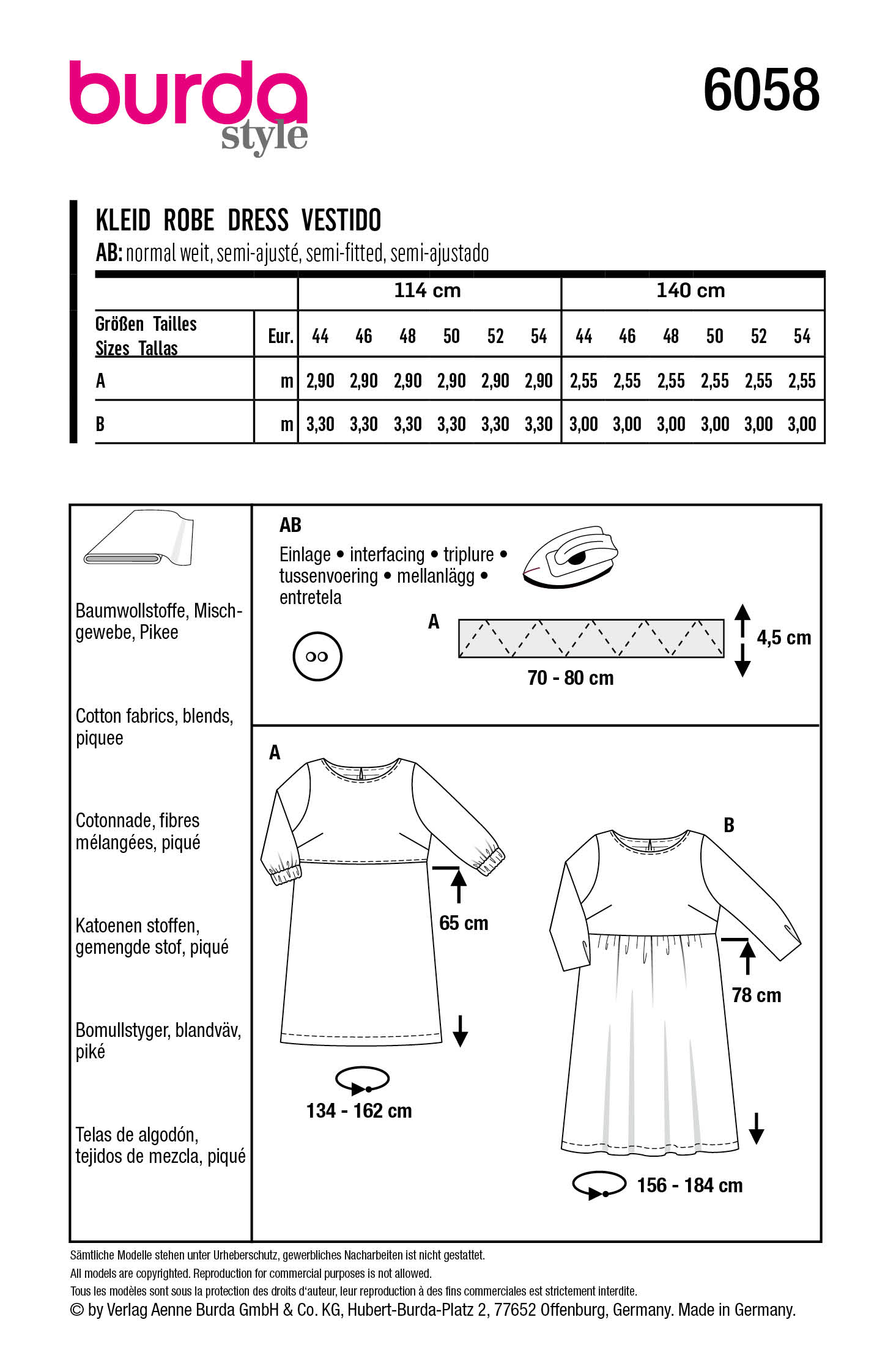 burda Schnittmuster 6058 – Bild 2