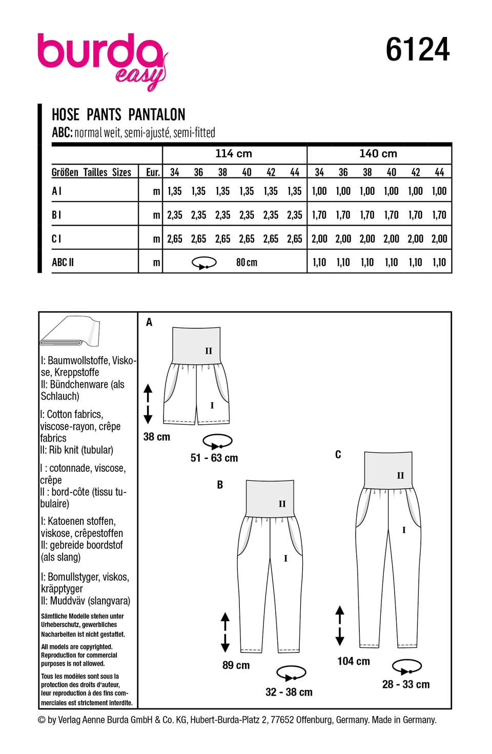burda Schnittmuster 6124 – Bild 2