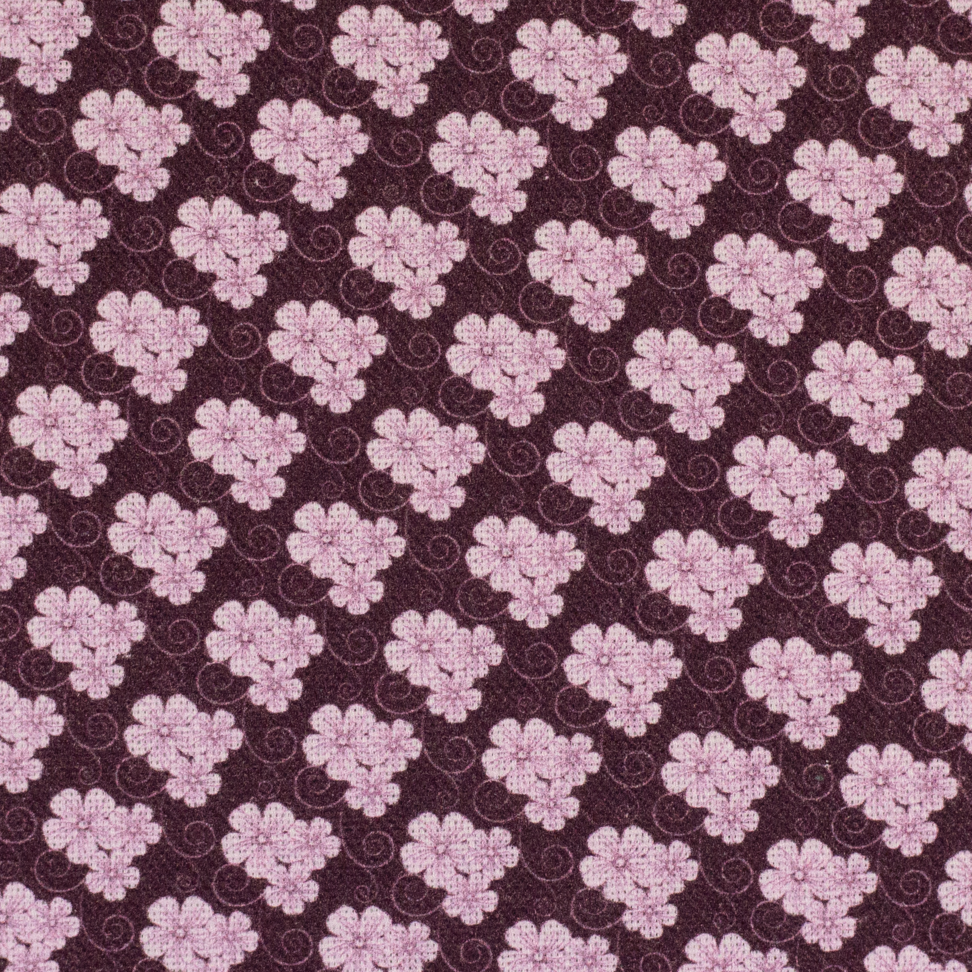 Baumwollstoff Blümchen  bordeaux 