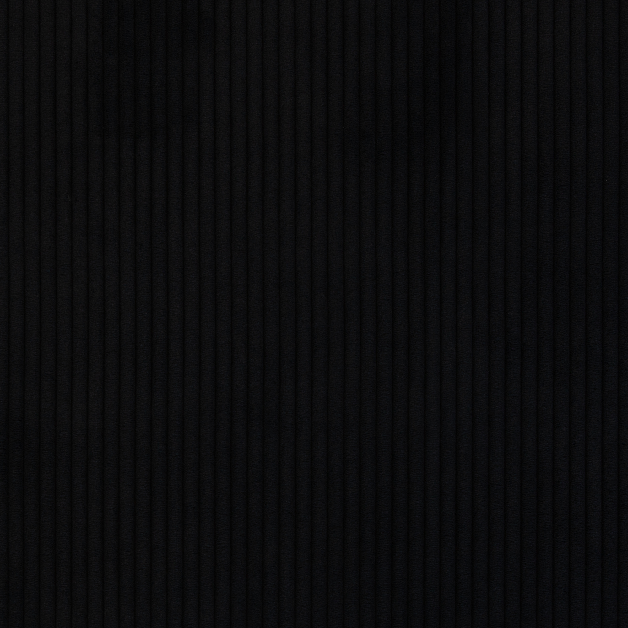 Jumbo Cord Samt Schwarz – grob gerippter Polyester-Cordsamt