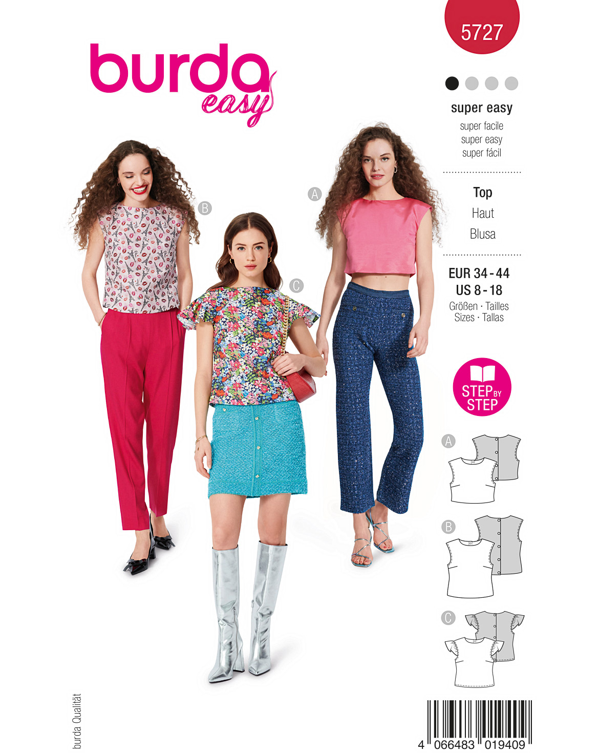 burda Schnittmuster 5727 – Bild 1