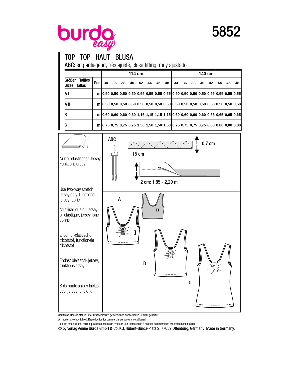 burda Schnittmuster 5852 – Bild 2