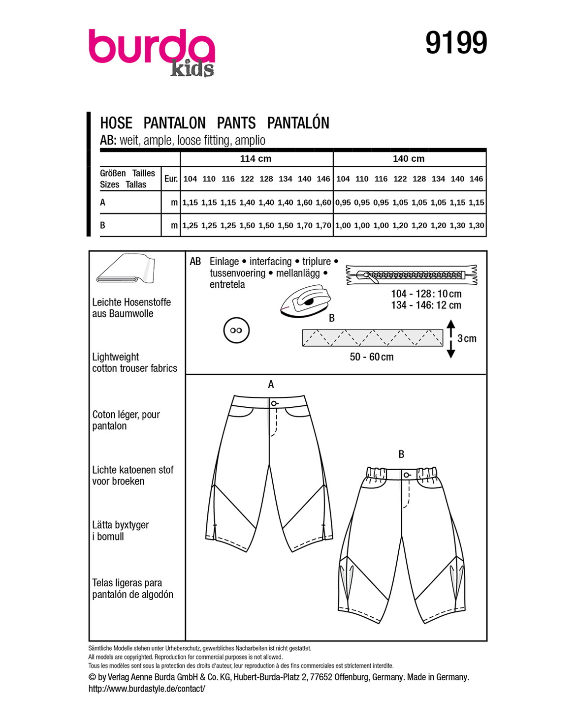 burda Schnittmuster 9199 – Bild 3