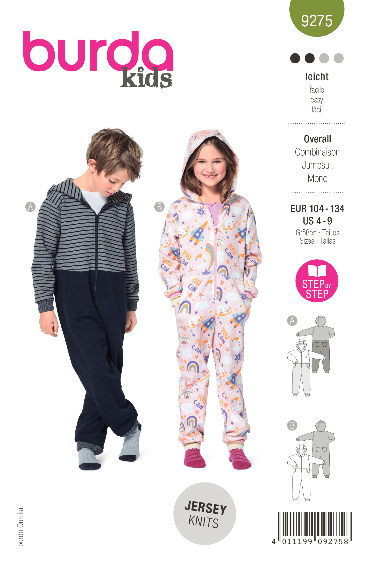 burda Schnittmuster 9275 – Bild 1