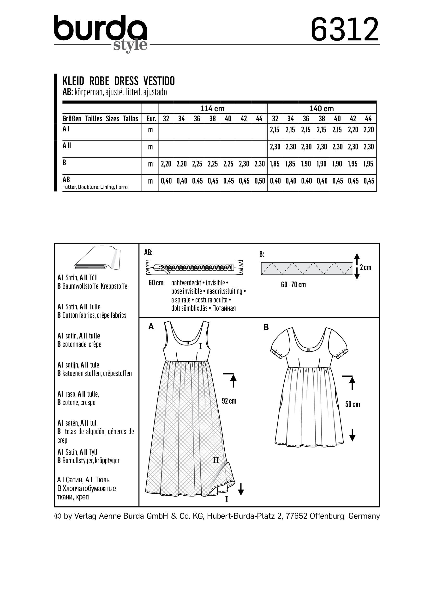 burda Schnittmuster 6312 – Bild 2