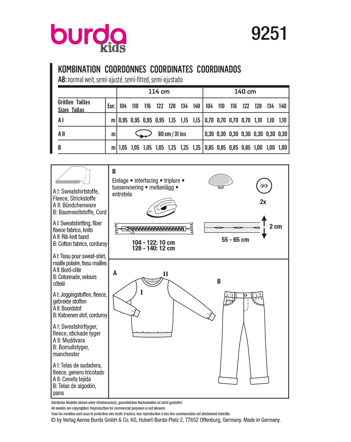 burda Schnittmuster 9251 – Bild 2