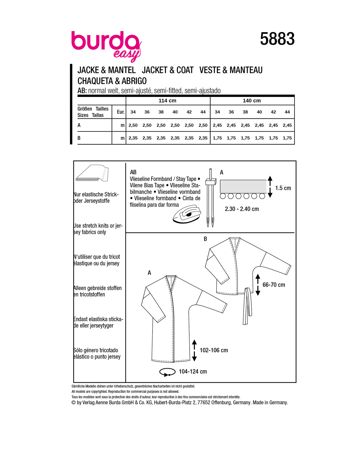 burda Schnittmuster 5883 – Bild 3