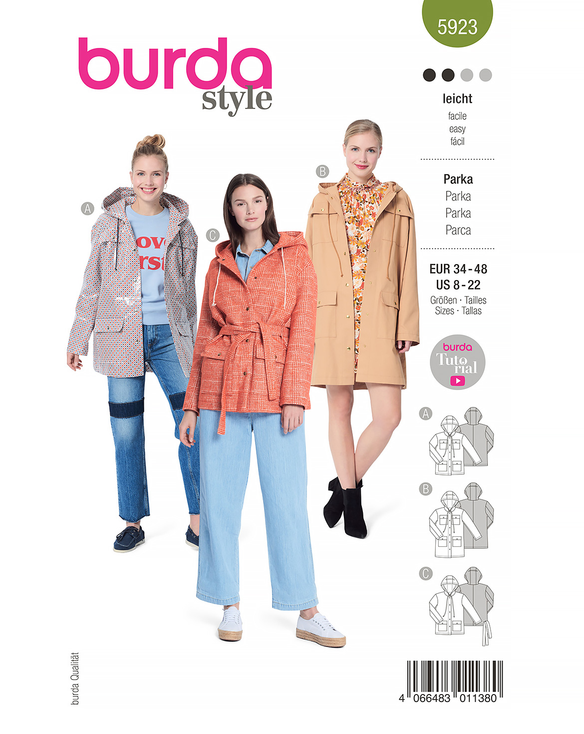 burda Schnittmuster 5923 – Bild 1