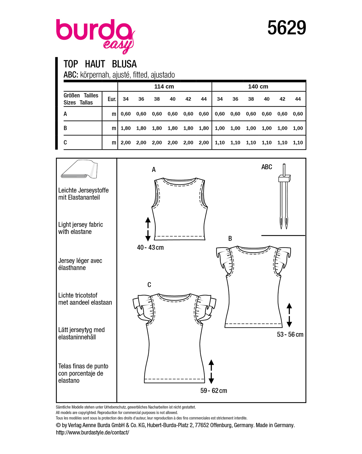 burda Schnittmuster 5629 – Bild 2