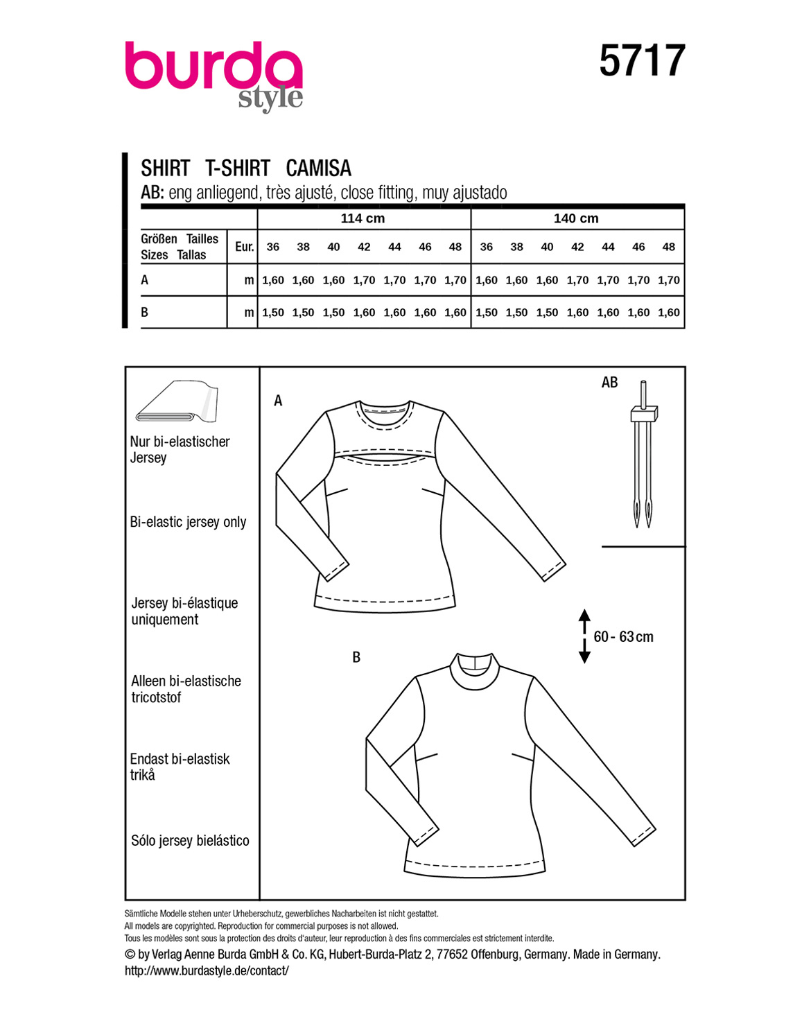 burda Schnittmuster 5717 – Bild 3