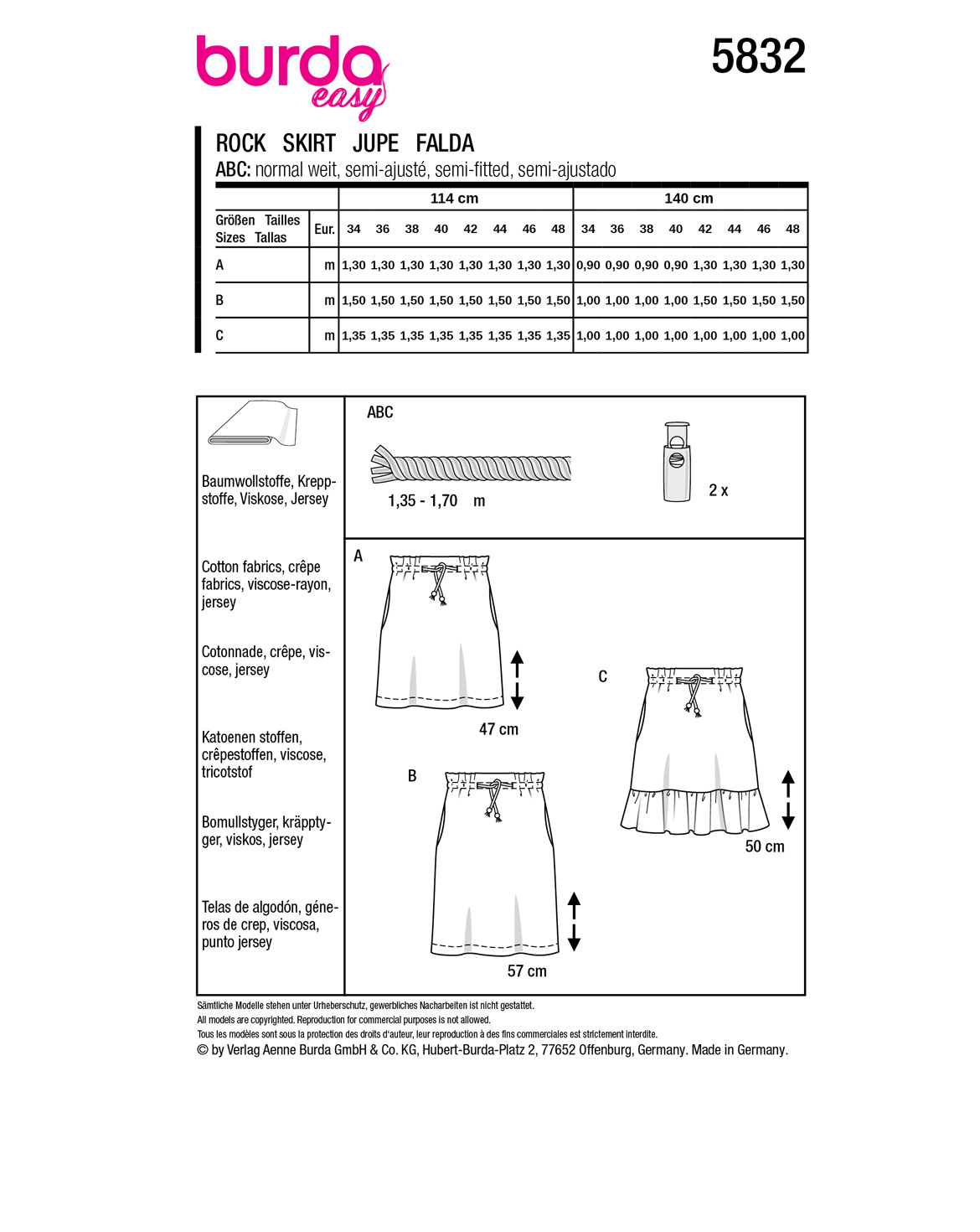 burda Schnittmuster 5832 – Bild 3