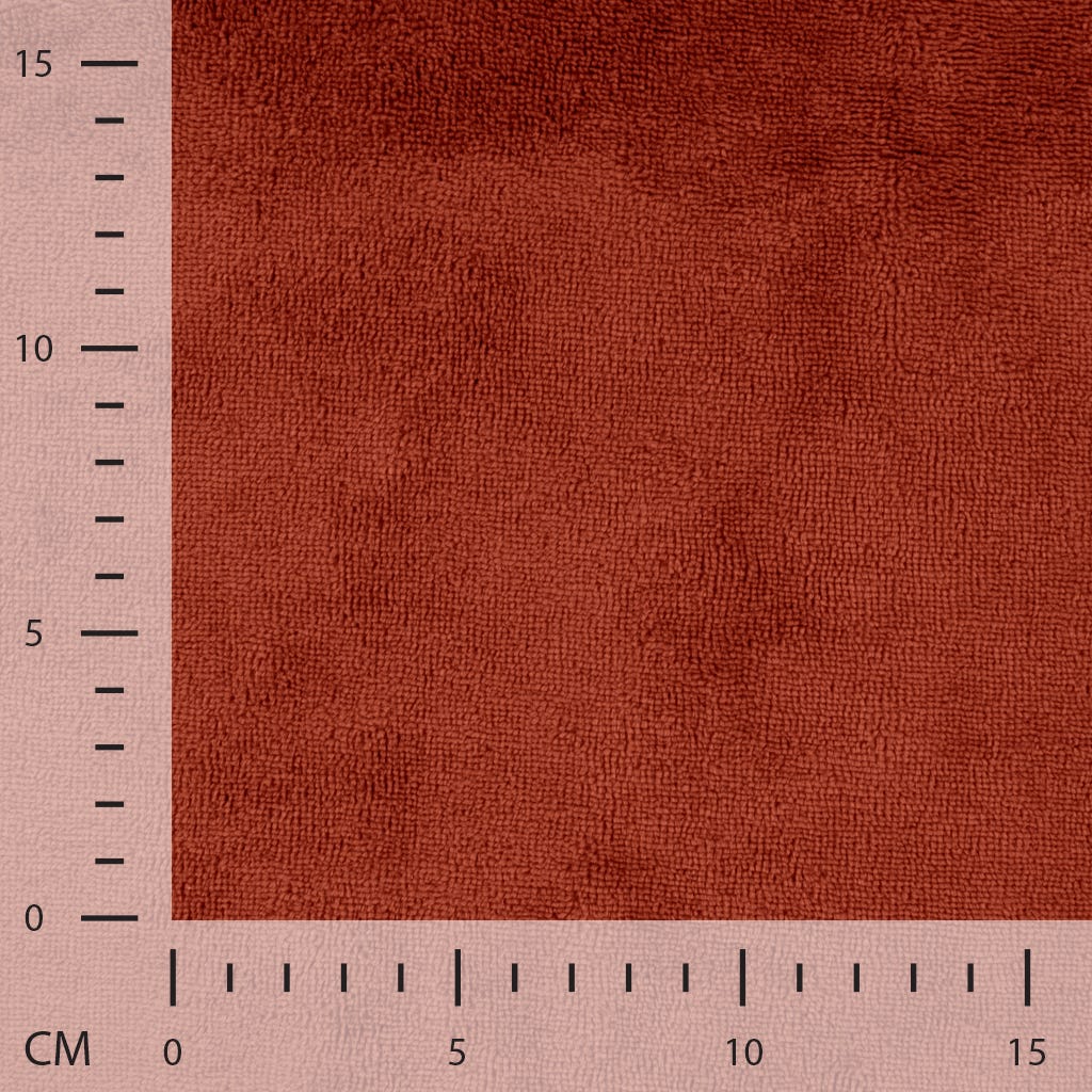 Bambus Frottee Terracotta – Frottee-Stoff Bambus/Baumwolle