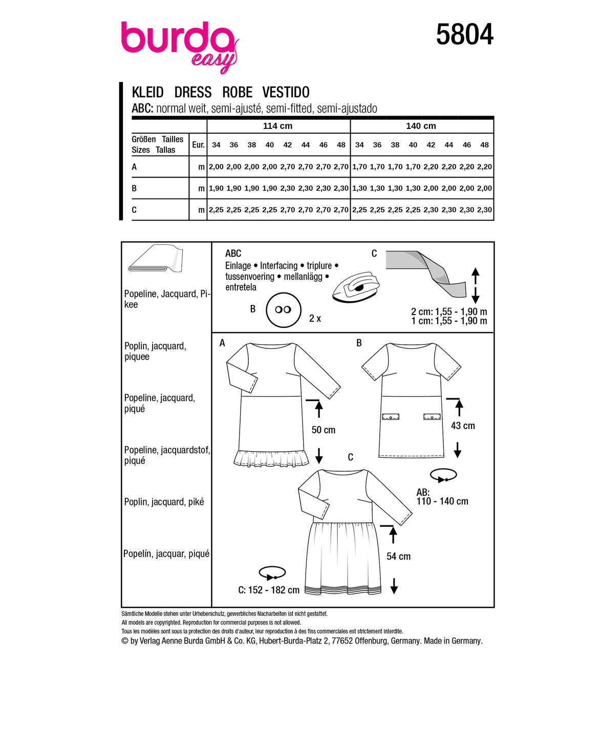 burda Schnittmuster 5804 – Bild 3
