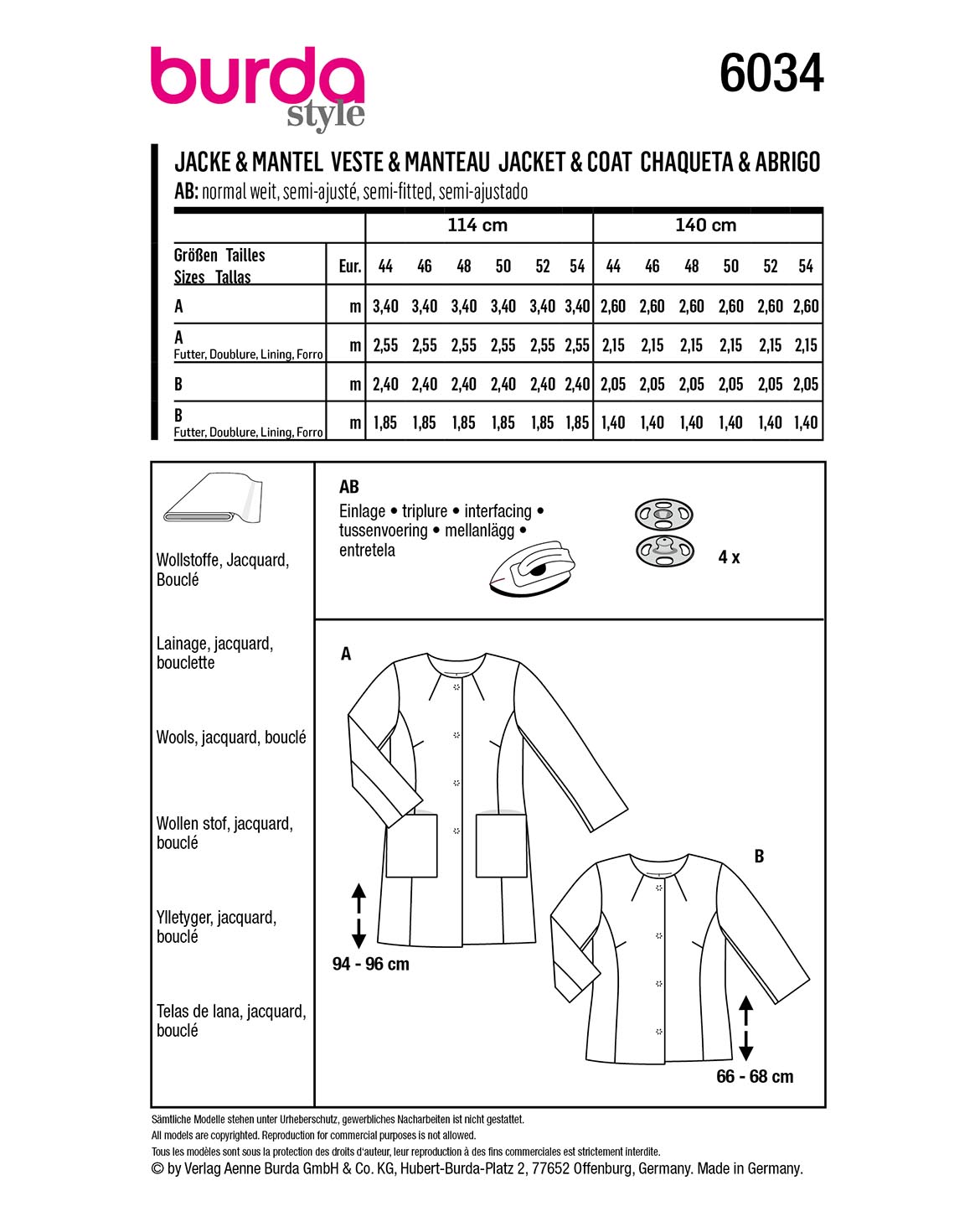 burda Schnittmuster 6034 – Bild 2