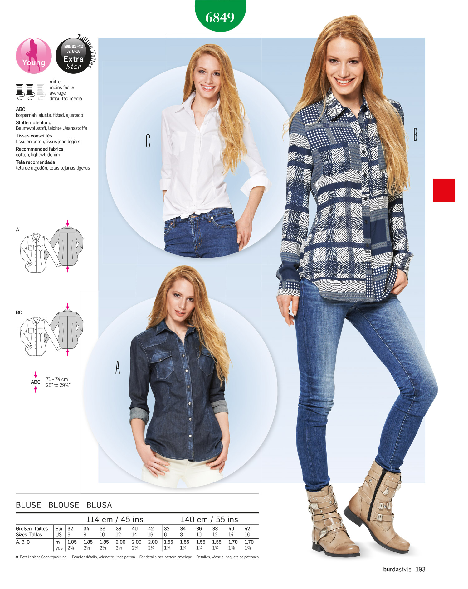 burda Schnittmuster 6849 – Bild 1