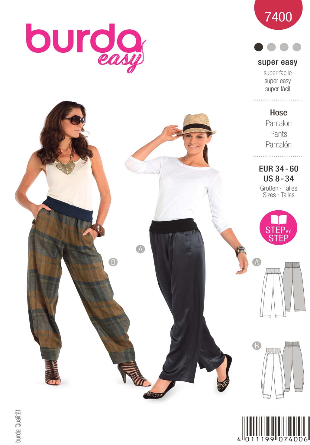 burda Schnittmuster 7400 – Bild 2