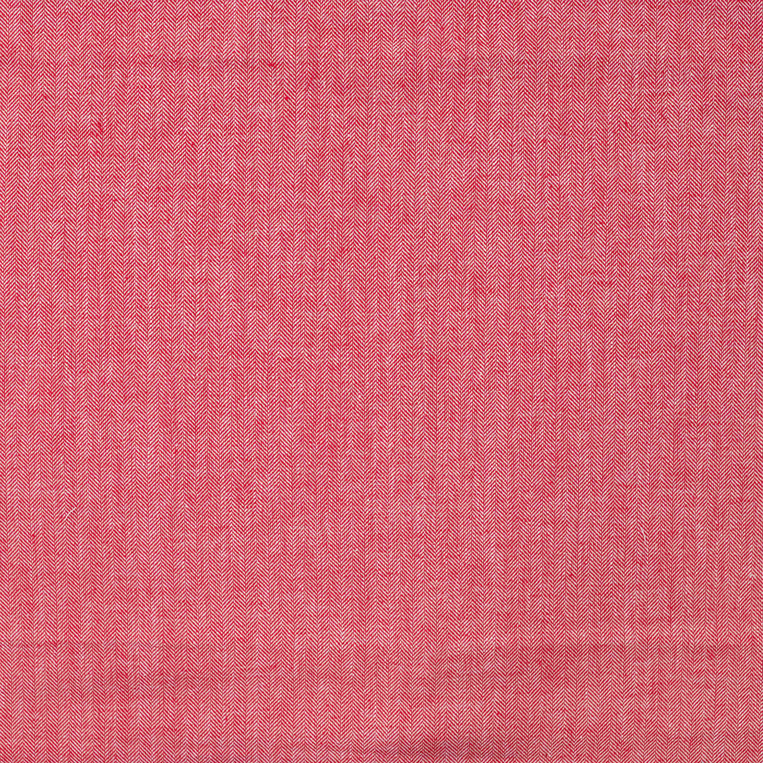 Halbleinen Fischgrat Rot – Leinen Meterware